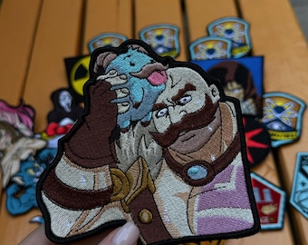 Warrior With Pet Embroidered Patch