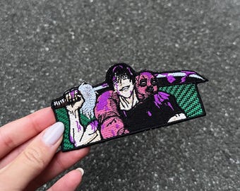Toji Embroidered Patch – Handmade Anime Patch, JJK Inspired Design