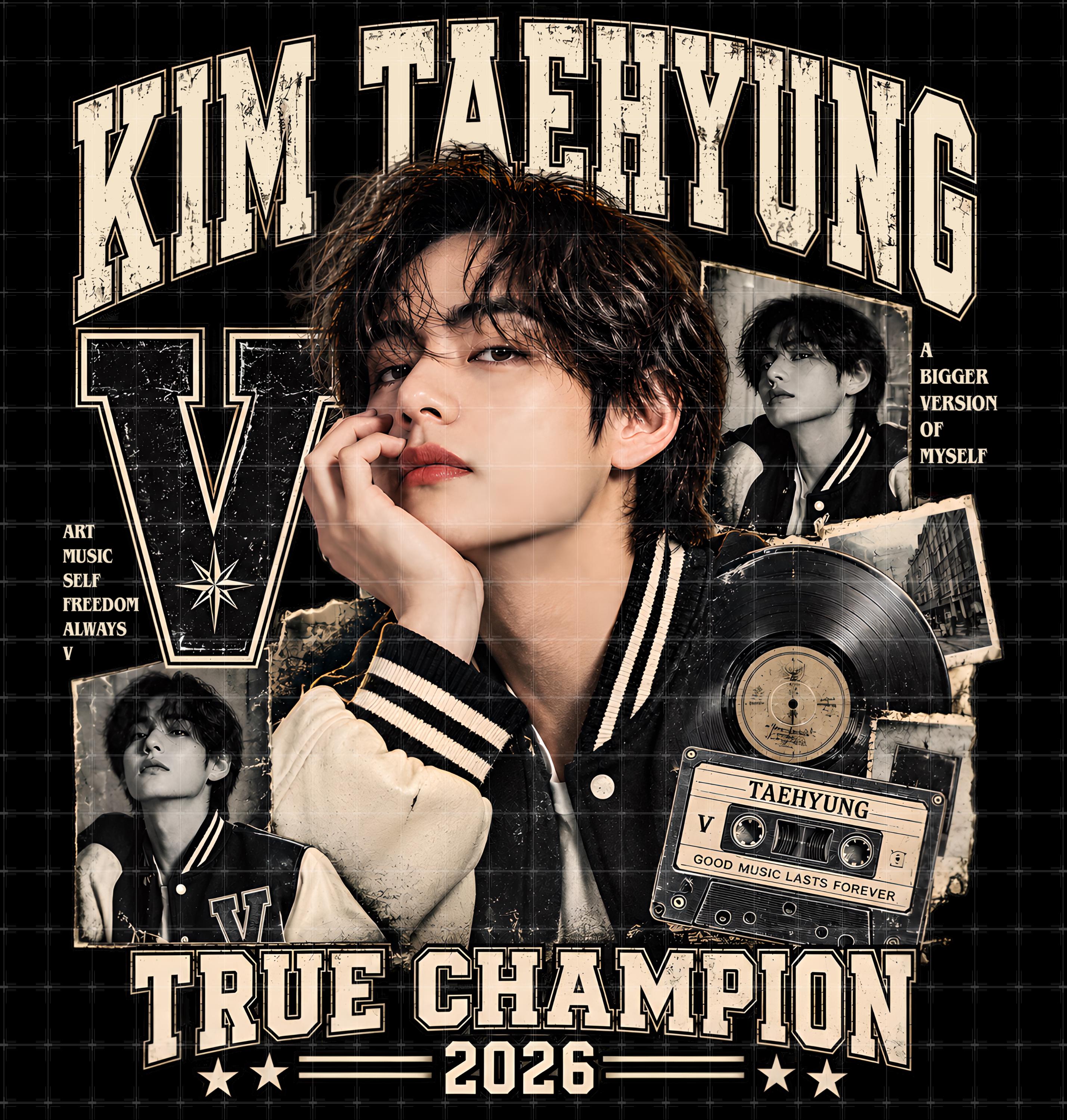 Bts V Line Art - Etsy