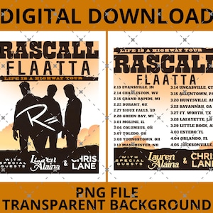 Può includere: Download digitale di un poster del concerto per il "Life is a Highway Tour" con Rascall Flatts, Lauren Alaina e Chris Lane. Il poster include le date del tour e una silhouette della band.