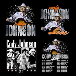 4 PNG Cody Johnson Live 2026 PNG File Transparent Background (Digital Download)