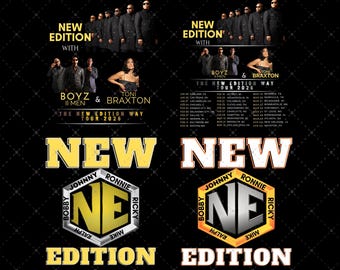 Diseño de camiseta The New Edition Way Tour 2026 (archivo PNG): descarga digital, listo para imprimir