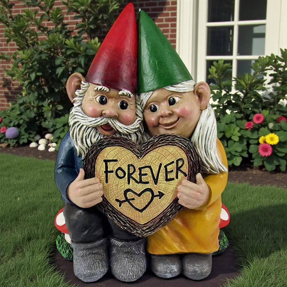 Liebevolle Gartenzwerge 2er Set Herz leuchtgrün 19 cm Liebevolle Gartenzwerge 2er Set Herz leuchtgrün 19 cm