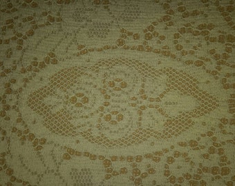 Lace Tablecloth Mid Century Ivory Machine Lace Six Place Table Fine Dining Easy Care Find by AntiquesandVaria NEW Free Shipping