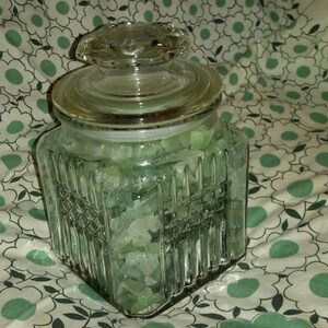 Sea Glass Jadite Green Beach Treasure In Apothecary Jar Six Pounds Decor Jewelry Crafts Collectible Find by AntiquesandVaria