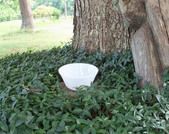 Bowl Fire King Milk Glass Early Marking Farm Kitchen FIND by AntiquesandVaria NEW Free Shipping