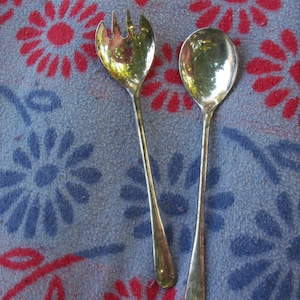 Salad Tongs Silver Plated Made In Italy Serving Flatware