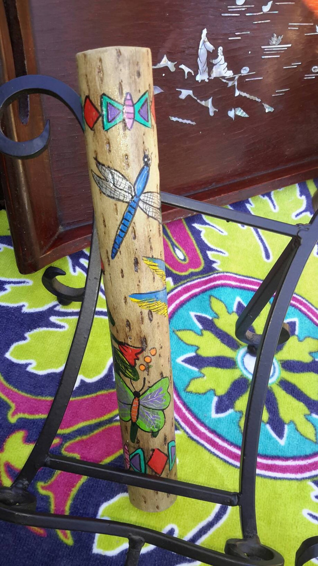 Musical Instruments Rattlebones Musical Instrument Rattle Handpainted Lovely Useful Find by ...