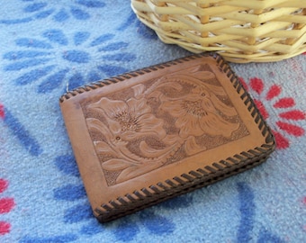 Wallet Leather Tooled Western Stylings Barely Vintage Cowboy Find by AntiquesandVaria NEW Free Shipping