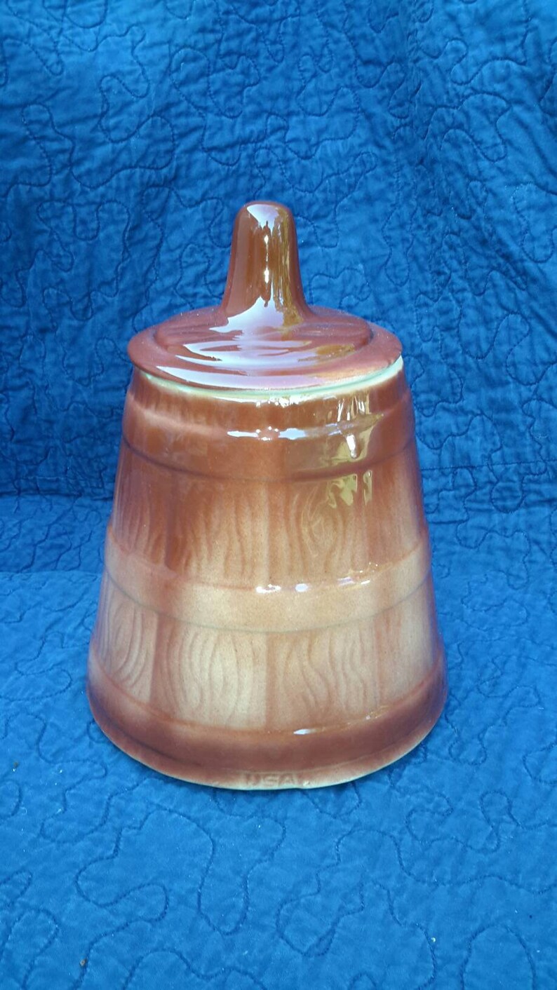 Cookie Jar Butter Churn Mid Century Kitchen Serving Find NEW Etsy