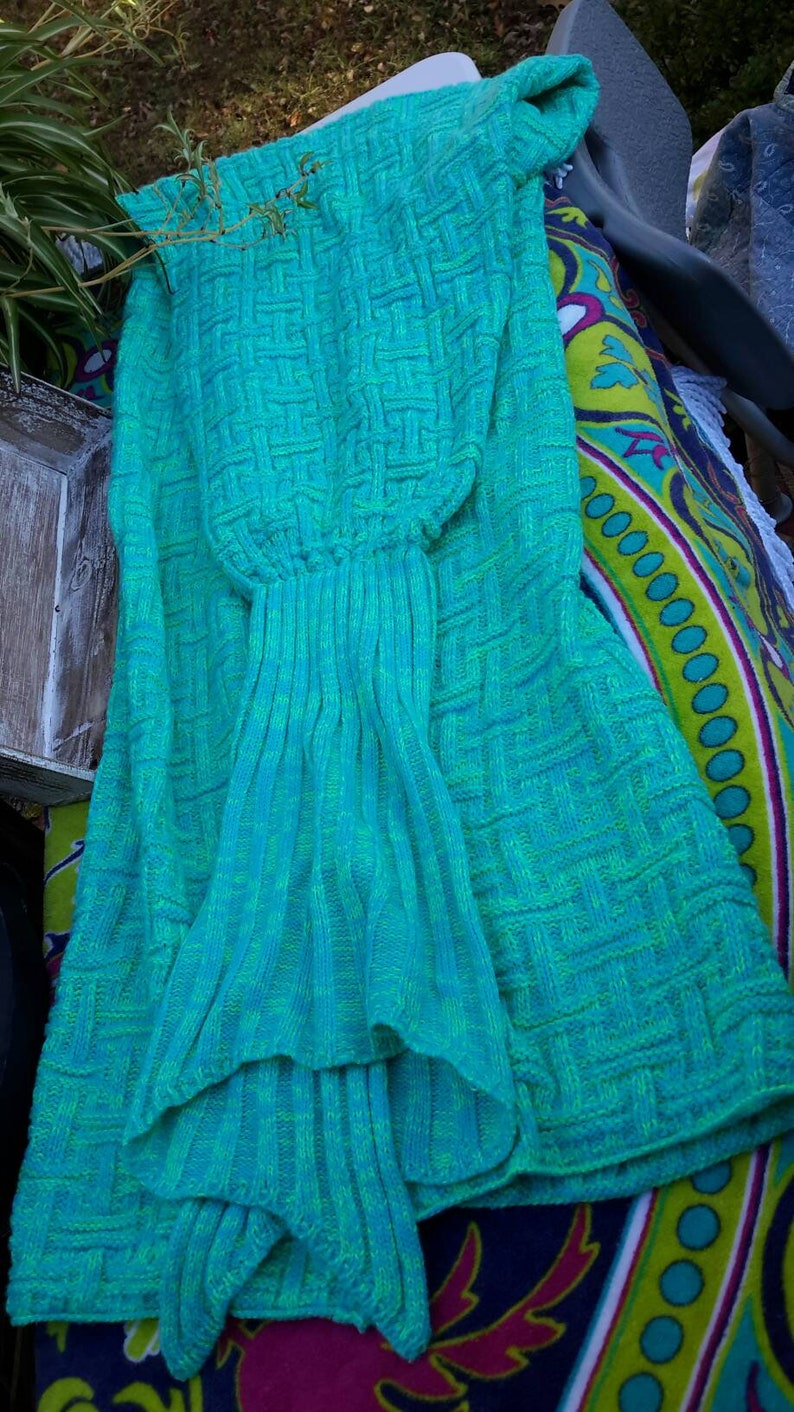 Mermaid Tails Two For Snuggling Photo Props /& More Knitted And Fleece by AntiquesandVaria NEW Free Shipping