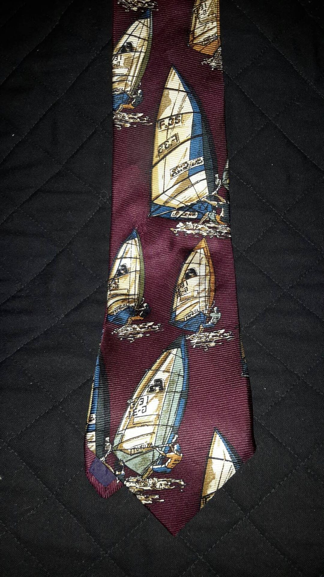 oxblood tie