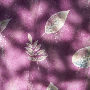 Fabric Brick Red Background Leaves Decorator Fabric 3 Plus Yard Operation Destash by AntiquesandVaria NEW Free Shipping