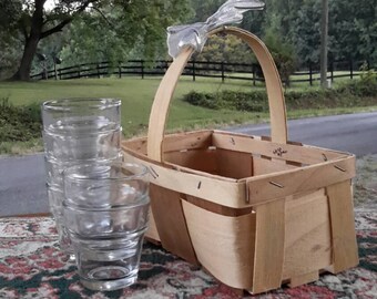 Herb Kit With Two Tone Basket Winter Gardening Kitchen Decor Element From AntiquesandVaria