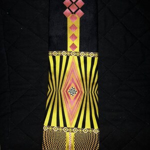 Necktie Vintage Geometric Art Tie Luciano Gatti Italian Silk Wide Menswear Find by AntiquesandVaria NEW Free Shipping
