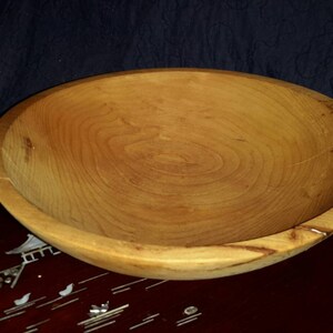Wooden Bowl Vintage Classic Decor Interesting Imperfections Estate Find by AntiquesandVaria NEW Free Shipping