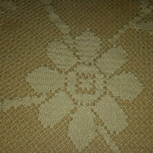 Linen Lace Tablecloth Floral Motif Vintage Table Linens by AntiquesandVaria NEW Free Shipping