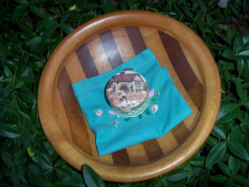 Wood Compote Striped Wooden Art Treen Artifact by AntiquesandVaria NEW Free Shipping