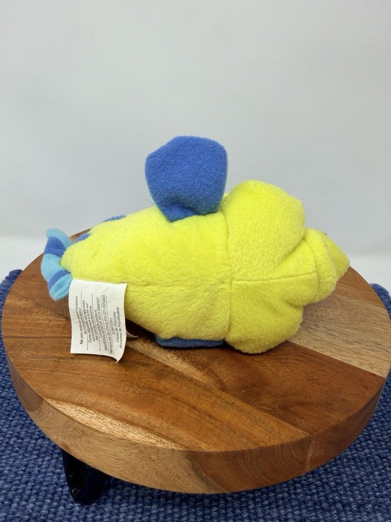 Disney Little Mermaid Flounder Mini Bean Bag Plush 7" image 4