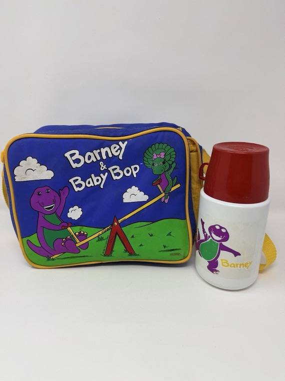 Vintage Barney Baby Bop Friends Lunchbag & Thermos 1992 Lunchbox