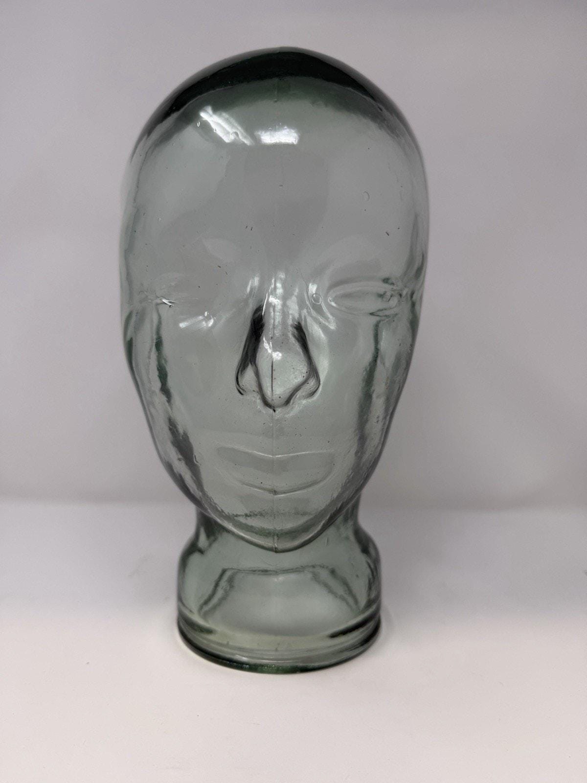 A glass wig head to keep your favorite styles on Life-sized glass head, is it a wig stand? main image 2