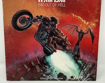 Meat Loaf - Bat Out of Hell (1977) - Disco de vinilo LP de 12" - EX AL 34974 Letras