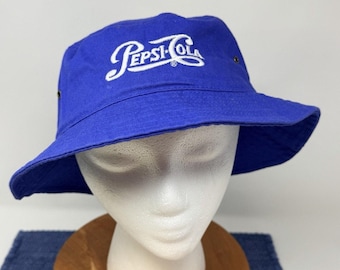 Sombrero tipo cubo de Pepsi Cola, azul marino.