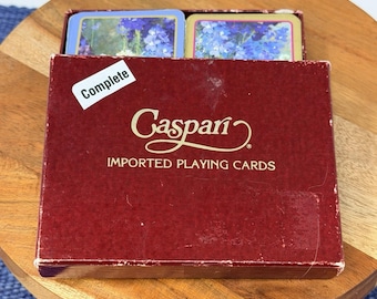 Vintage Playing Cards Caspari 2 Decks COMPLETE