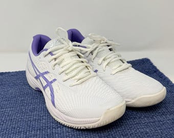Women's Asics Gel-Game 9, White/Amethyst, 9 B Medium US NICE!