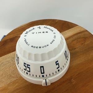 Vintage Sears Roebuck "Made Of Honor" kökstimer från 1950-talet Atomic USA MCM Works