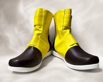 Anime Trunks Cosplay Shoes – Custom Yellow Battle Boots