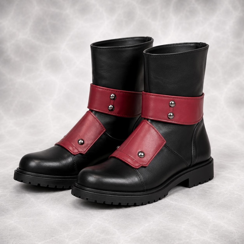 Deadpool Inspired Cosplay Boots Custom Made image 3