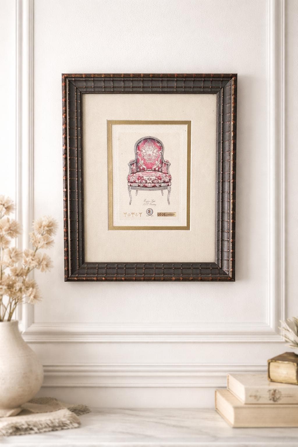 Tapisserie Murale Bombay Company, Motif Fleuri, Style Victorien, 63x91 Cm