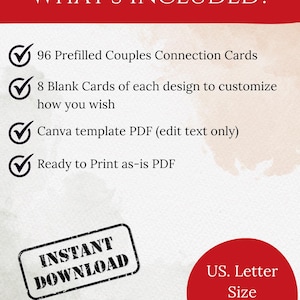 Couples Connection Cards Printable PDF | Romantic, Deep & Spicy ...