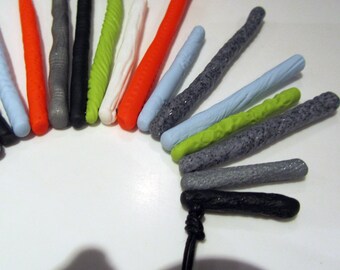 Electric neon pop cool fluoro 'sea urchin spine' necklace