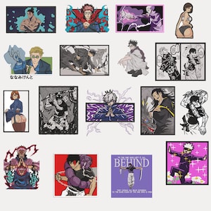 JJK Anime Embroidery File of 18 Designs