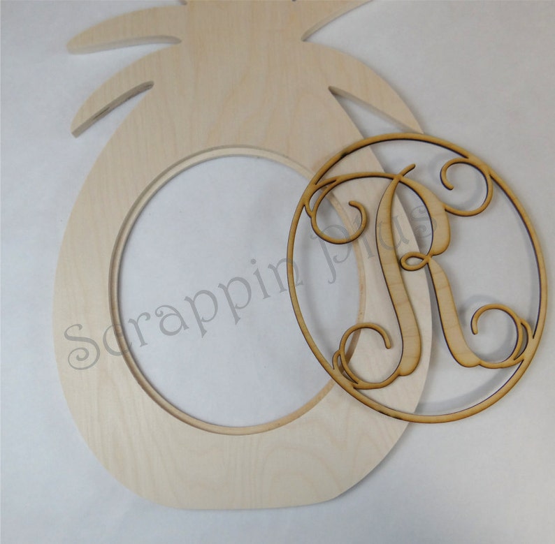 Wooden Pineapple Wooden Pineapple Shape with Laser Cut Insert Pineapple Wreath Pineapple Shape Pineapple Door Hanger