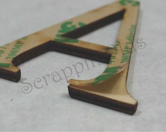 Laser Cut Wooden Greek Letters – Peel N Stick Alphabet Charms