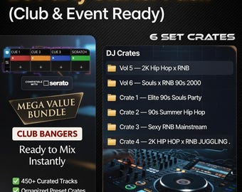 DJ Party Starter Pack Club & Event Ready preset crates