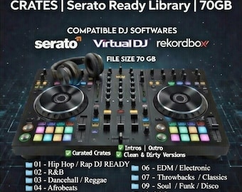 Mega DJ Juggling 100 Set Crates  Slide to View