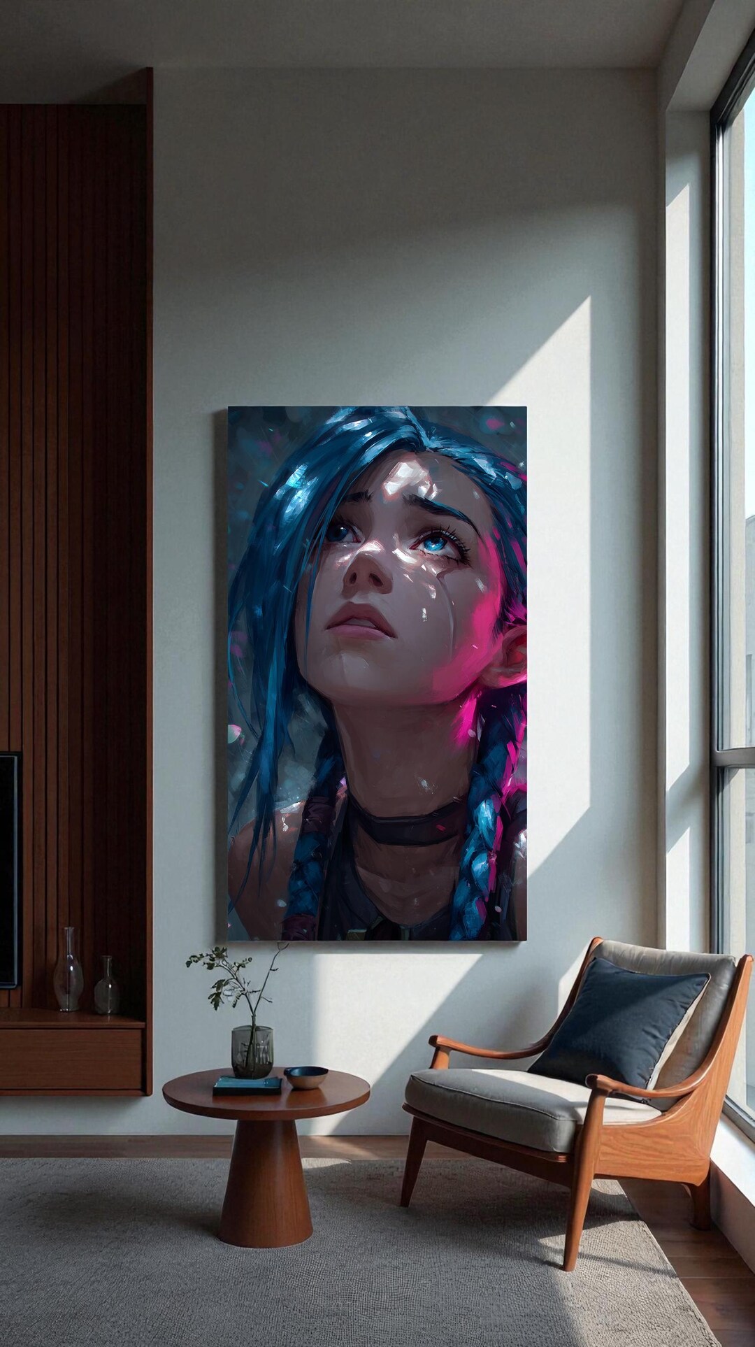 Emotional Jinx Canvas | Arcane Wall Art | League of Legends Poster ...