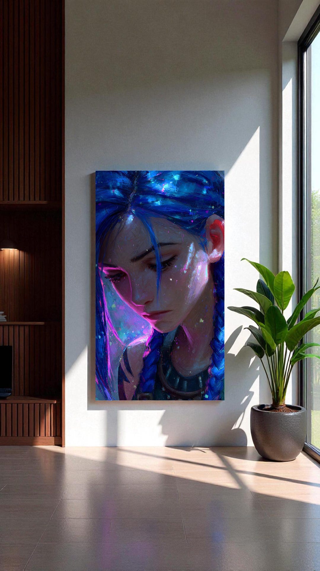 Emotional Jinx Canvas | Arcane Wall Art | League of Legends Poster ...