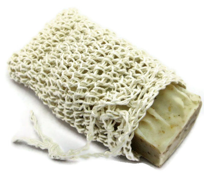 Hemp Soap Sack Beginner Crochet Pattern Soap Bag Pattern Soap Saver Crochet Pattern image 3