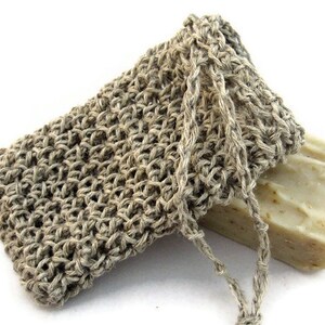 Hemp Soap Sack Beginner Crochet Pattern Soap Bag Pattern Soap Saver Crochet Pattern image 4