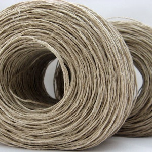 Hemp Yarn for Knitting, Crocheting, Vegan, Fingering Weight