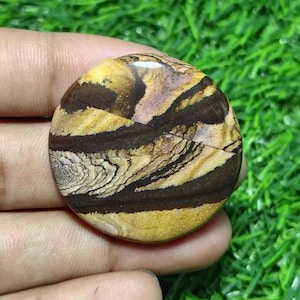 Very Rare !! Australian Picture Jasper Cabochon Gemstone Making for Jewelry (Size 37X37X6mm) A-1147