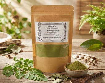 Moringa Leaf Powder 50g | Sri Lankan Herbal Tea, Smoothie Ingredient