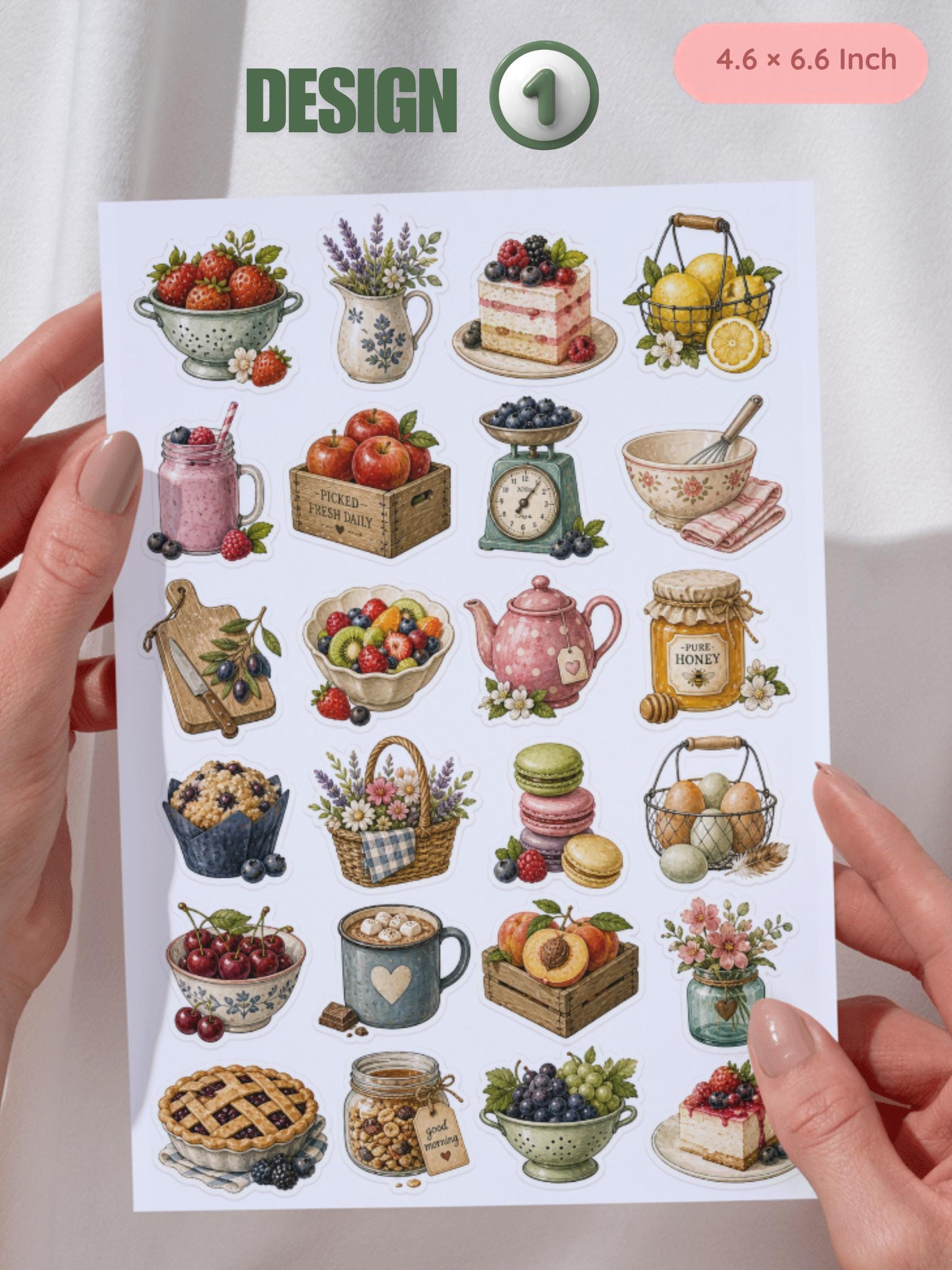 Cozy Cottagecore Colorful Stickers Pack, Lifestyle, Journaling, Planner ...