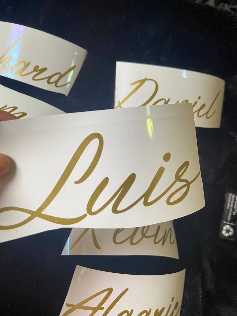 Custom Name Vinyl Sticker, Personalized Laptop Water Bottle Decal - Etsy