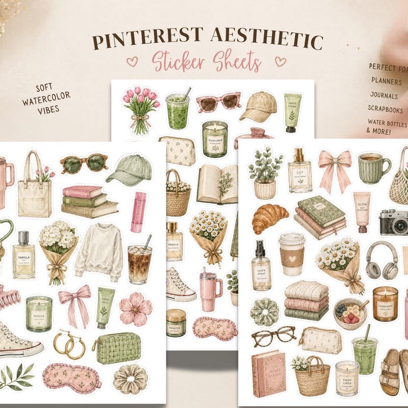 Cute Pinterest Stickers - Etsy